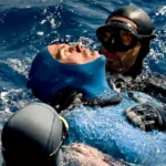 freediver wyławiany przez nurków, który doświadczył objawów hipoksji
